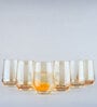 Gold Lead-Free Crystal Glass Cocktail Glass (Pack of 6)