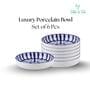 (Set of 6) Fine Durable Scratch Resistant Porcelain Serving Bowl