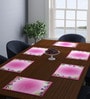 (Set of 6) Floral Print Cotton Table Placemats