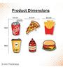 (Set of 6) Junk Food Lover Fridge Magnets