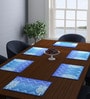 (Set of 6) Geometric Print Cotton Table Placemats