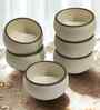 (Set of 6) Handcrafted 150ml Dinner Bowl (Cream)