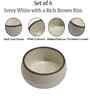 (Set of 6) Handcrafted 150ml Dinner Bowl (Cream)