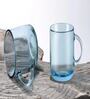 (Set of 6) Iconic 245 ml Glass Mug Turquoise
