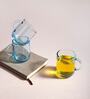 (Set of 6) Iconic 245 ml Glass Mug Turquoise
