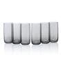 (Set of 6) Iconic 365 ml Glass Water & Juice Glass Grey