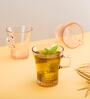 (Set of 6) Kuvars 250 ml Glass Mug Pink
