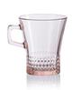 (Set of 6) Kuvars 250 ml Glass Mug Pink