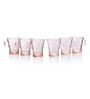 (Set of 6) Kuvars 250 ml Glass Mug Pink