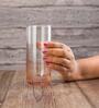 (Set of 6) Leia 310 ml Glass Long Drink Water & Juice Glass Pink