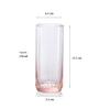 (Set of 6) Leia 310 ml Glass Long Drink Water & Juice Glass Pink