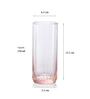 (Set of 6) Leia 310 ml Glass Long Drink Water & Juice Glass Pink