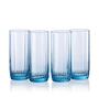 (Set of 6) Leia 310 ml Glass Long Drink Water & Juice Glass Turquoise
