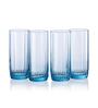 (Set of 6) Leia 310 ml Glass Long Drink Water & Juice Glass Turquoise