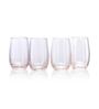 (Set of 6) Linka 380 ml Glass Water Glass Pink