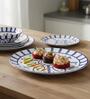 (Set of 6) Luxury Scratch & Chip Resistant Bone-Ash Free Porcelain Dinner Plate
