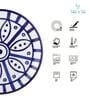 (Set of 6) Luxury Scratch & Chip Resistant Bone-Ash Free Porcelain Dinner Plate