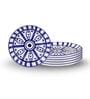 (Set of 6) Luxury Scratch & Chip Resistant Bone-Ash Free Porcelain Dinner Plate