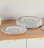 (Set of 6) Luxury Scratch & Chip Resistant Bone-Ash Free Porcelain Dinner Plate