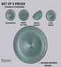 (Set of 6) Modern Farmhouse 10.6 Inch Dinner Plate (Saga Green)