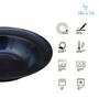 (Set of 6) Premium Scratch & Chip Resistant Porcelain Deep Plate