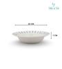 (Set of 6) Premium Scratch & Chip Resistant Porcelain Deep Plate