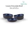 (Set of 6) Premium Scratch & Chip Resistant Porcelain Dinner Bowl