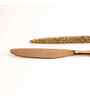 (Set Of 6) Silver Luxe 304 Food Grade Stainless Steel Silver Rose Gold Knife