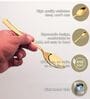 (Set of 6) Stainless Steel Dessert Spoon (Gold)