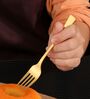 (Set of 6) Stainless Steel Fork (Gold)