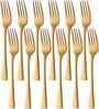 (Set of 6) Stainless Steel Fork (Gold)