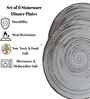 (Set of 6) Twist 10.6 Inch Dinner Plate (White)