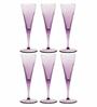 (Set of 6) V-Line 150 ml Glass Champagne Flute Pink