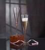 (Set of 6) V-Line 150 ml Glass Champagne Flute Pink