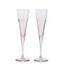 (Set of 6) V-Line 150 ml Glass Champagne Flute Pink