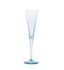 (Set of 6) V-Line 150 ml Glass Champagne Flute Turquoise
