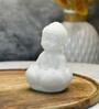 White Marble Sitting Baby Monk