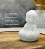 White Marble Sitting Baby Monk