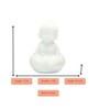 White Marble Sitting Baby Monk