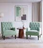 Tufted chair In Blue Colour (Set Of 2) Tufted chair In Blue Colour (Set Of 2)