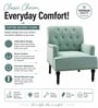 Tufted chair In Blue Colour (Set Of 2) Tufted chair In Blue Colour (Set Of 2)