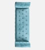Tufted Velvet Fabric Storage Recamier In Teal Blue Colour Tufted Velvet Fabric Storage Recamier In Teal Blue Colour