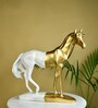 White Gold Stallion Showpiece