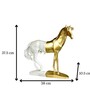 White Gold Stallion Showpiece