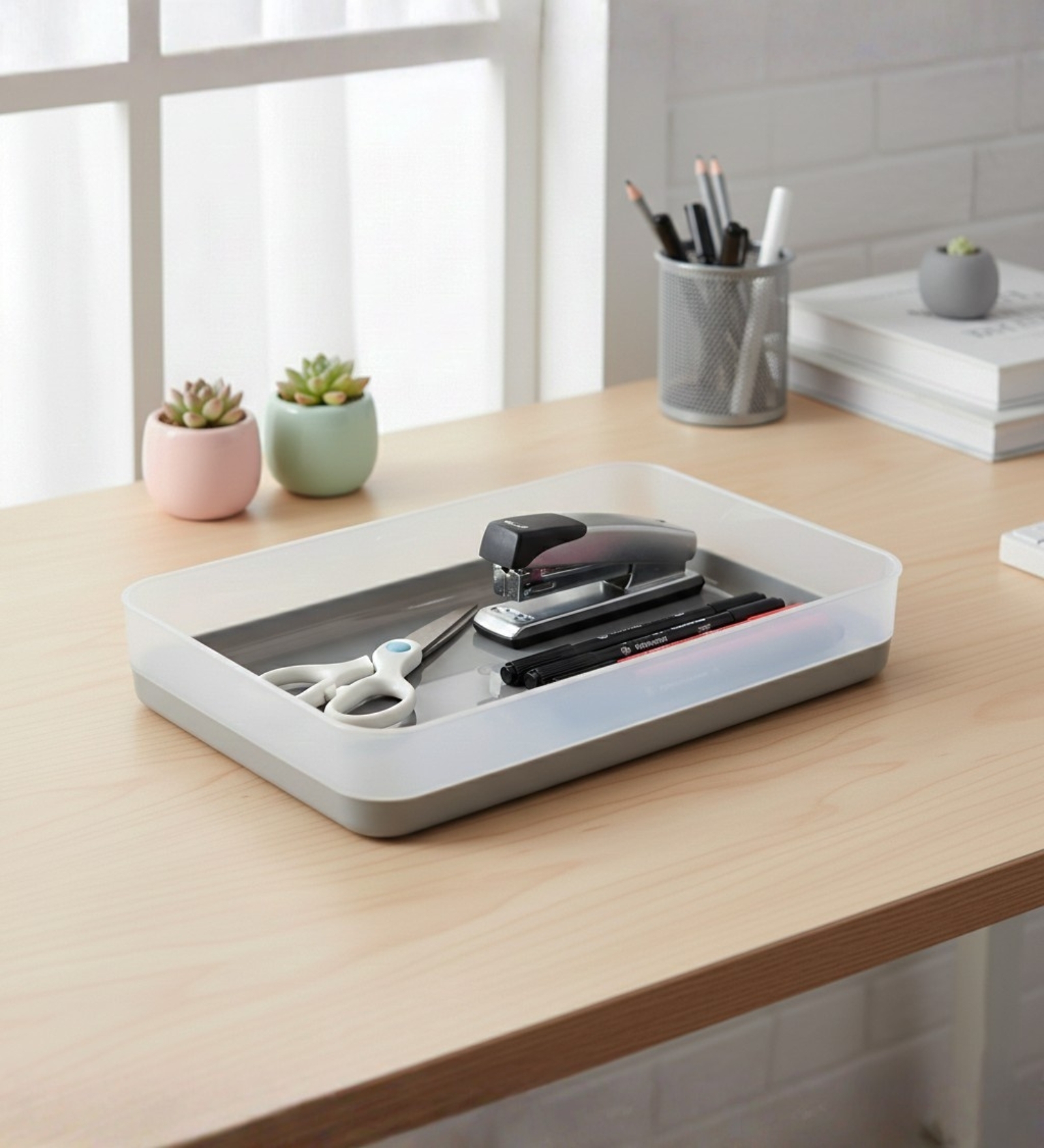 0.73L Modular Polypropylene Utility Container with Rounded Corners & Smooth Edges