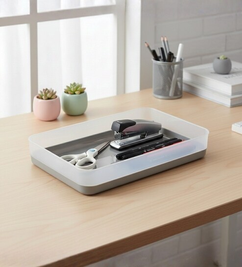 0.73L Modular Polypropylene Utility Container with Rounded Corners & Smooth Edges