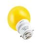 0.5 W Round B22 LED Bulb (Yellow, Pack of 6)