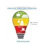 0.5 W Round B22 LED Bulb (Yellow, Pack of 6)