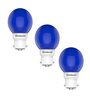 0.5 W Round B22 Night Bulb (Blue, Pack of 3)