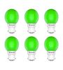 0.5 W Round B22 Night Bulb (Green, Pack of 6)
